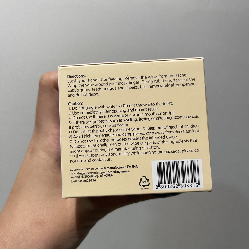 Kem Đánh Răng Vị Trái Cây / Gạc Rơ Lưỡi cho bé cưng Baby Bro Hàn Quốc