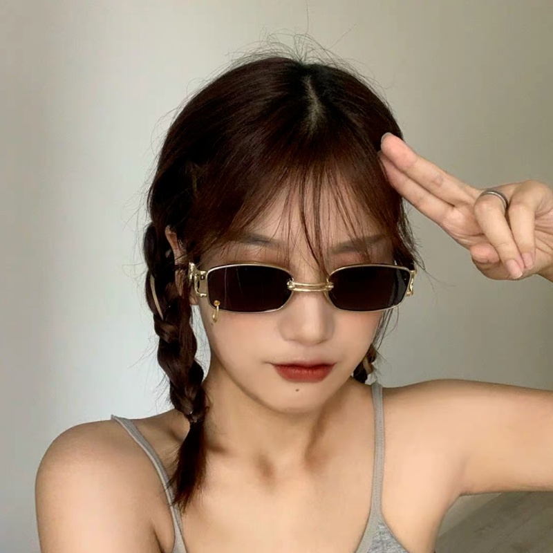 Kính mát gọng vuông dài chống tia UV400 phong cách Hàn Quốc thời trang dành cho cả nam và nữ