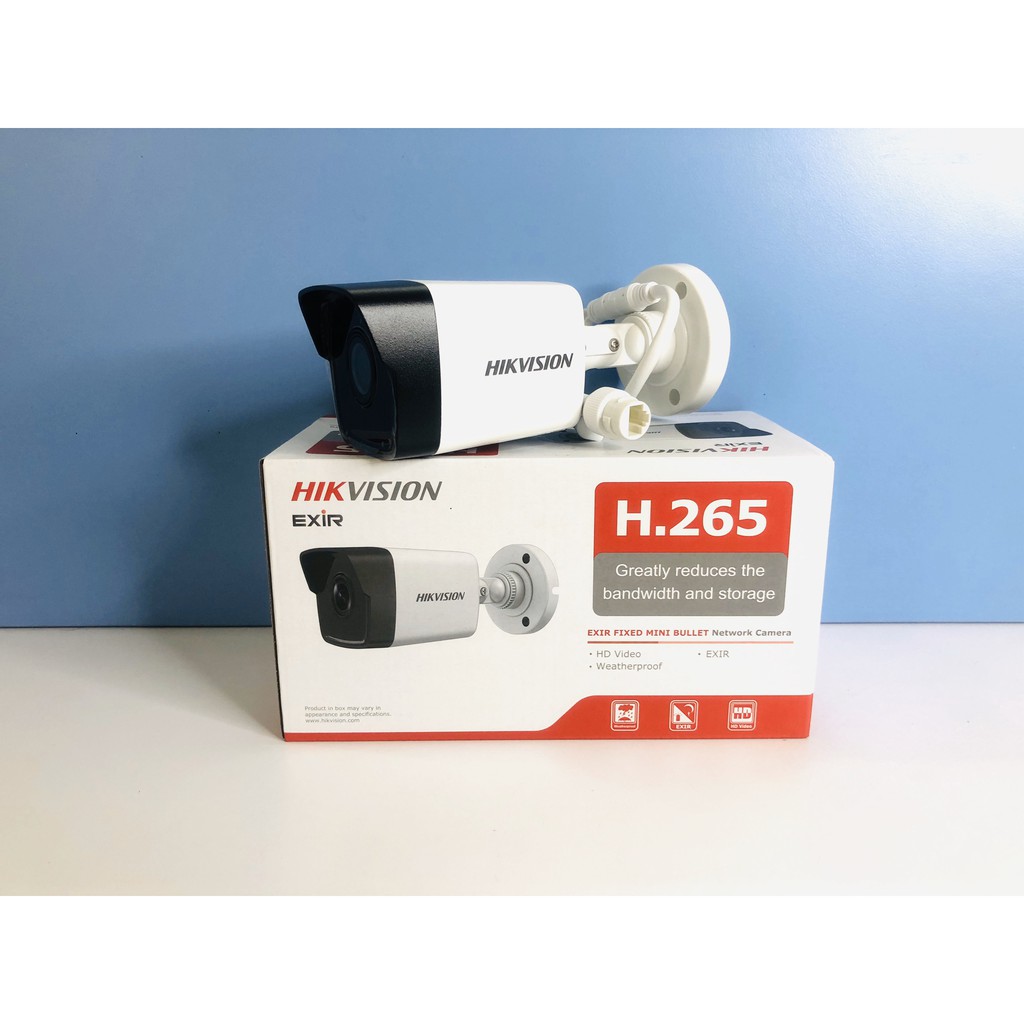 Camera IP ngoài trời Hikvision 2.0Mpx 1080p Full HD siêu mượt DS-2CD1023G0E-I