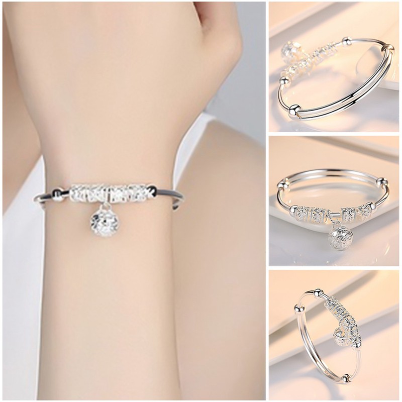 Vòng đeo tay mạ bạc 925 thiết kế thời trang xinh xắn dành cho nữ