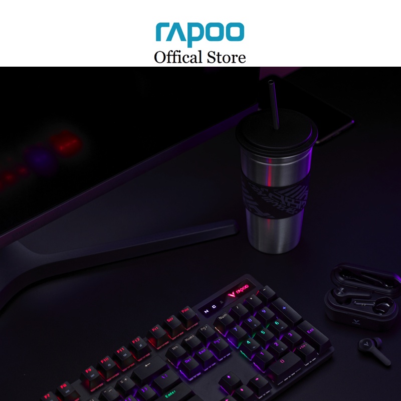 Bàn phím cơ gaming Rapoo V500 Pro Multi-mode wireless RGB (Đa kết nối: Bluetooth/ Usb 2.4GHz/ Có dây)