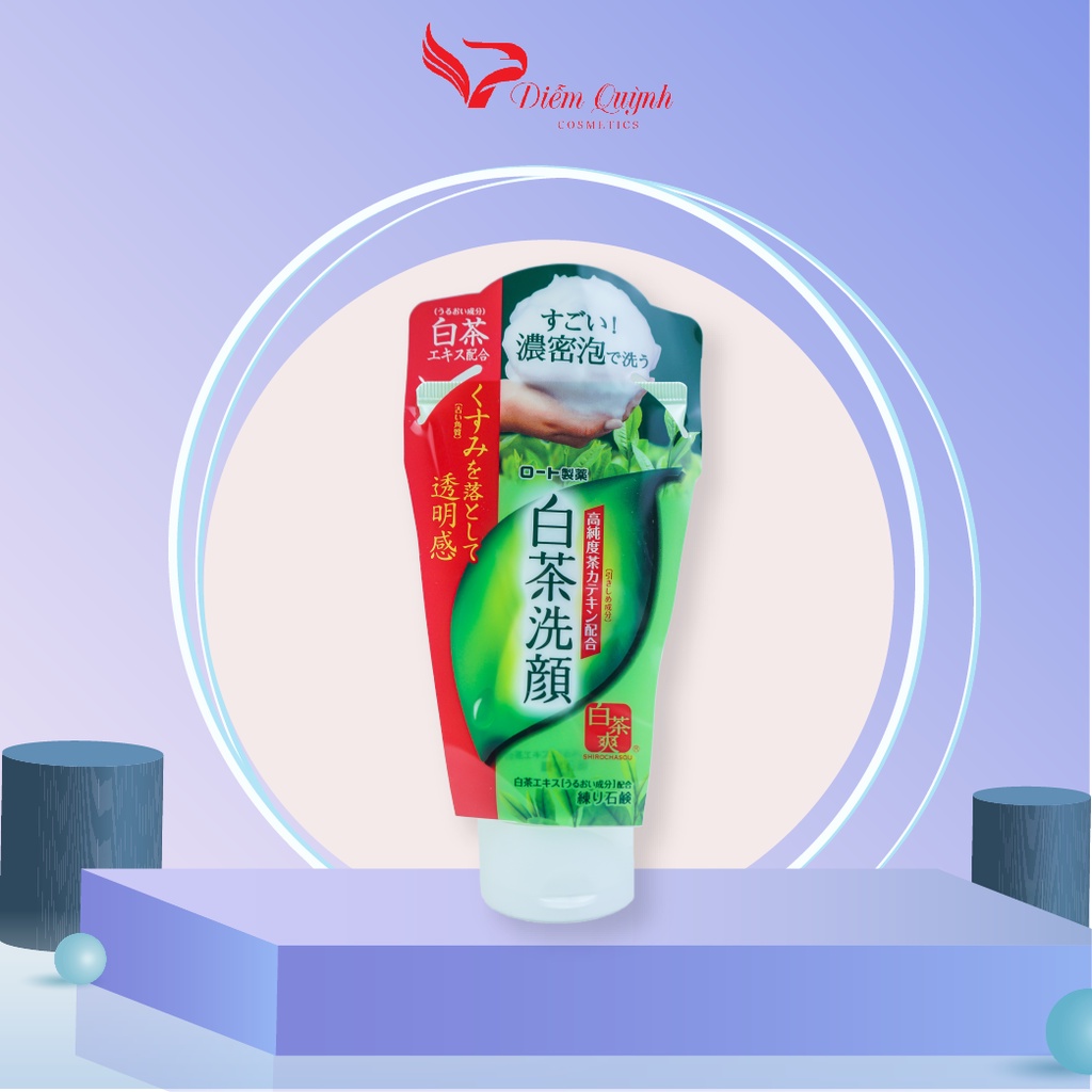 Sữa rửa mặt trà xanh Rohto Shirochasou Nhật Bản 120g