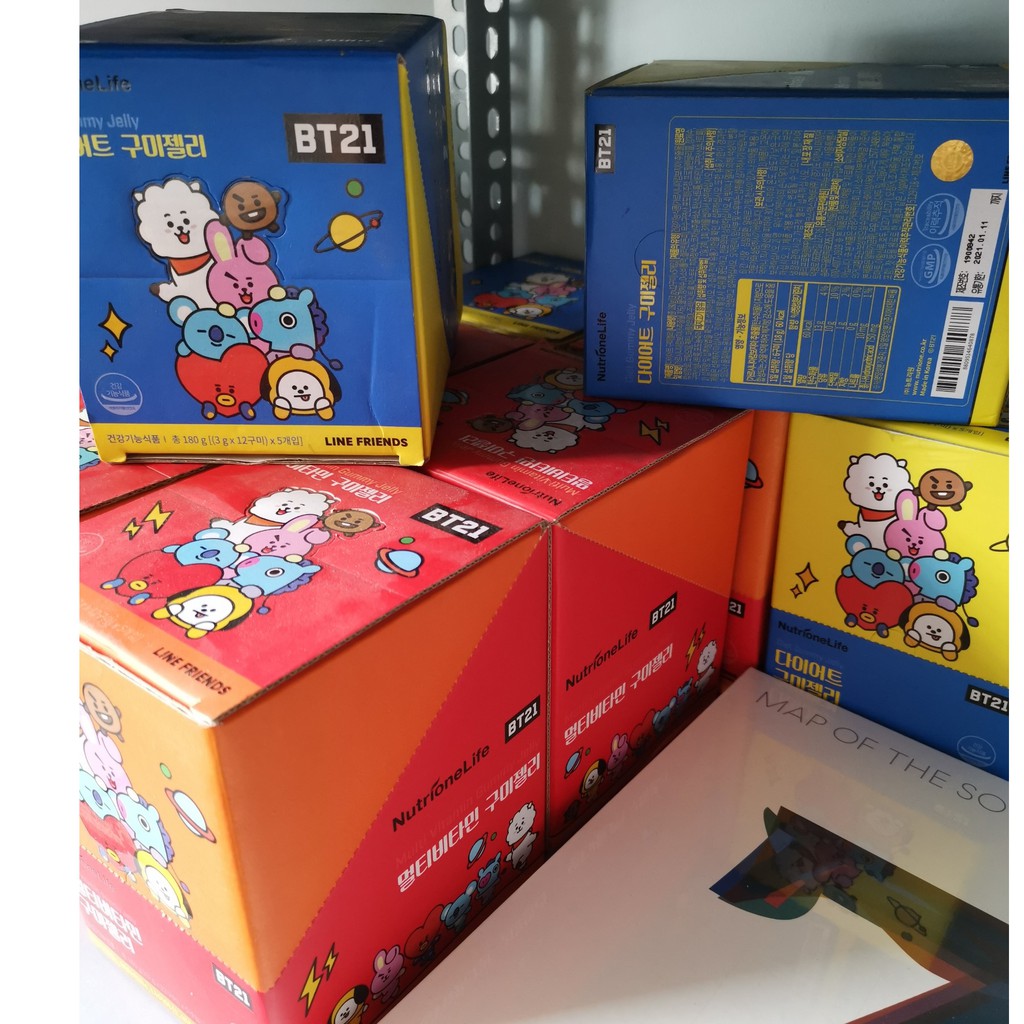 Kẹo Dẻo BT21 Multi Vitamin Gummy Jelly | NutrioneLife x BT21 CHÍNH HÃNG (K106) | BigBuy360 - bigbuy360.vn