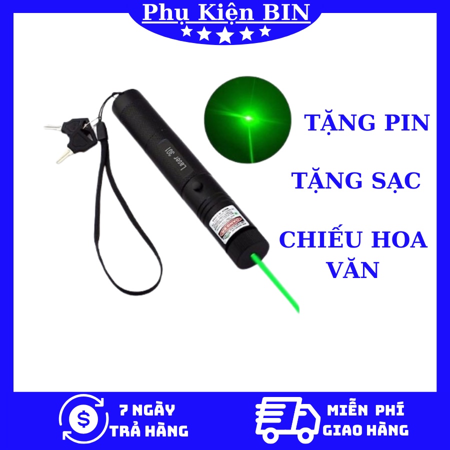 Đèn Laser Siêu Mạnh-Đèn Laser 303 Tia Sáng Xanh