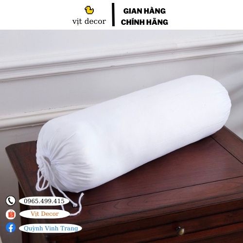 Ruột gối ôm bông gòn cao cấp, siêu êm, kích thước 30x100cm