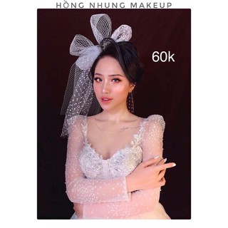 Von nơ lưới siêu xinh cho cô dâu