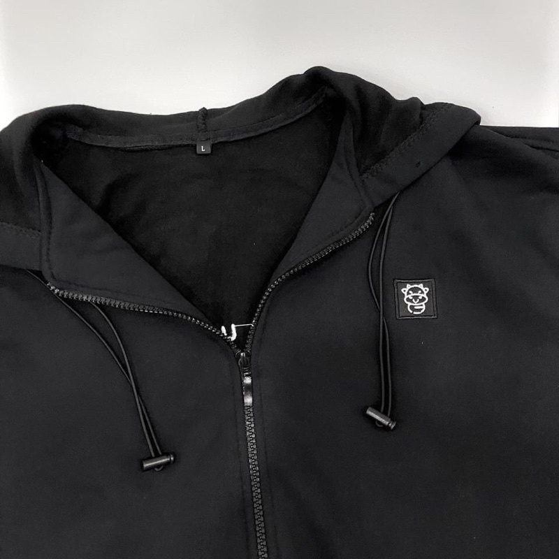 Áo khoác dây kéo form rộng nỉ lót bông logo Bò unisex (2t.clothes) | BigBuy360 - bigbuy360.vn