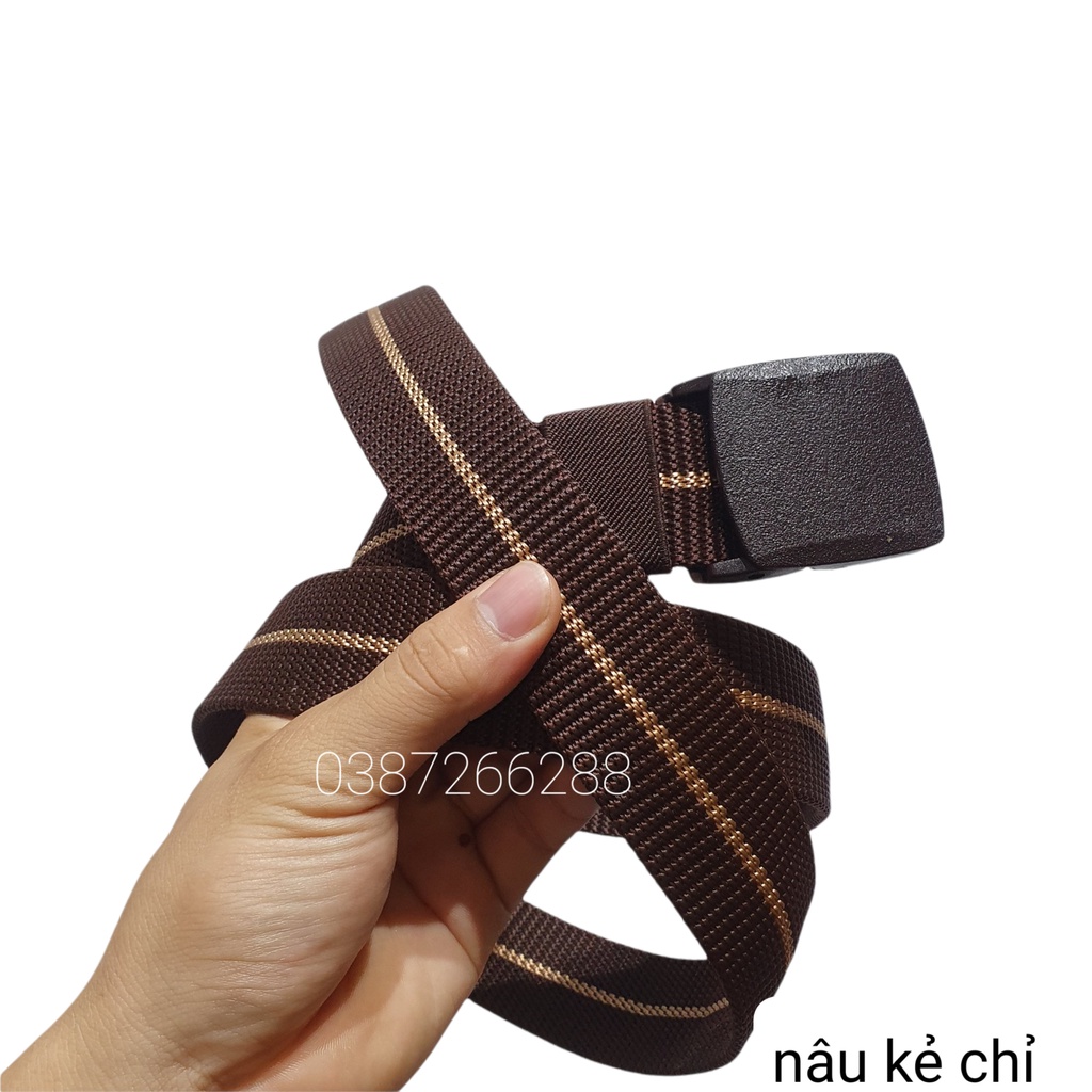 Dây Lưng Nam Vải Dù Phong Cách Cá Tính,12 mẫu thắt lưng nam đẹp vải dù lính mỹ KHÓA LUỒN DÂY