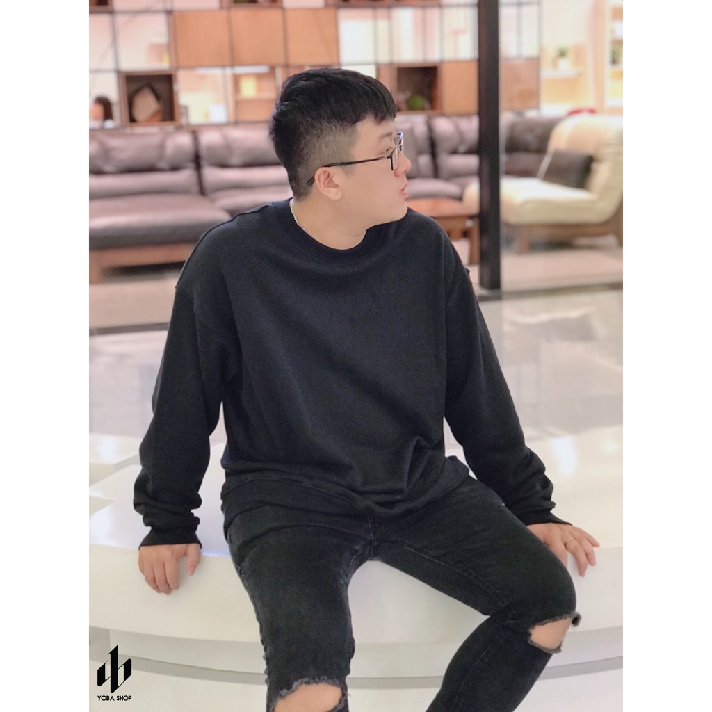 ÁO TAY DÀI SWEATER NỈ TRƠN ĐỦ MÀU (HÌNH THẬT 100%) | BigBuy360 - bigbuy360.vn