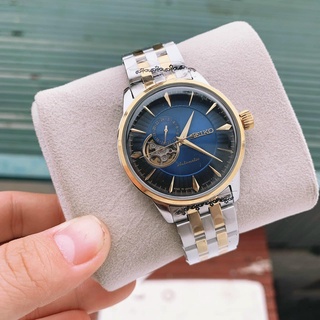 Đồng hồ Nam seiko hở mặt chạy cơ automatic nhiều màu máy Nhật size 40mm dây kim loại