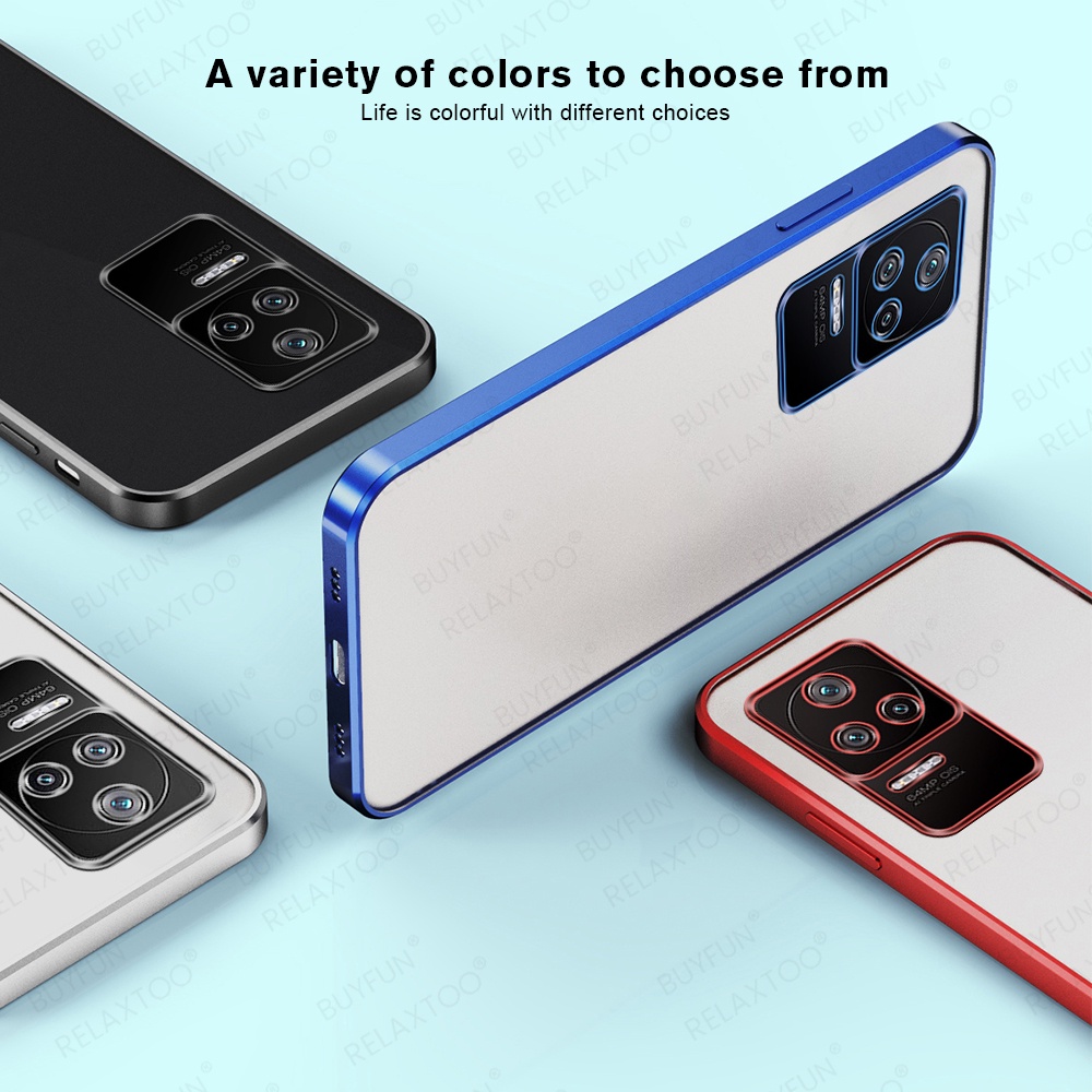 Ốp Điện Thoại Nhám Mạ Điện Chống Sốc Cho Xiaomi Poco F4 5G PocoF4