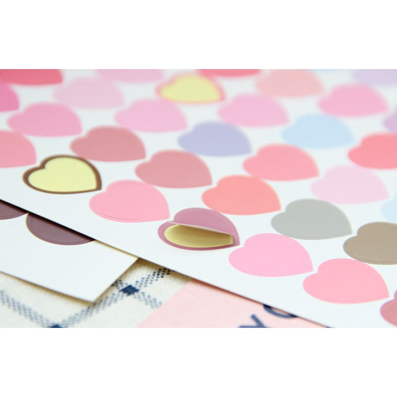 Sticker DIY hình chấm tròn/trái tim/chân thú/số đếm/gấu thỏ dán tường, trang trí sổ tay