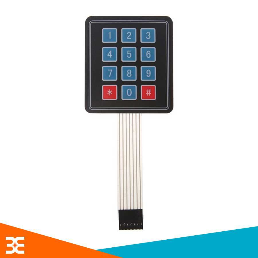 Bàn Phím Ma Trận Mềm 3x4 Keypad