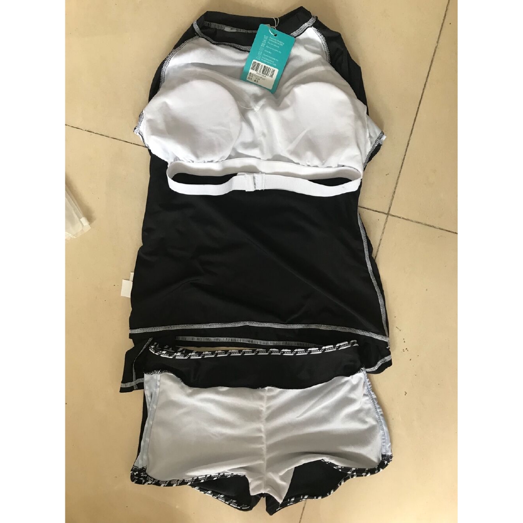 Long sleeved swimwear with shorts for women | BigBuy360 - bigbuy360.vn