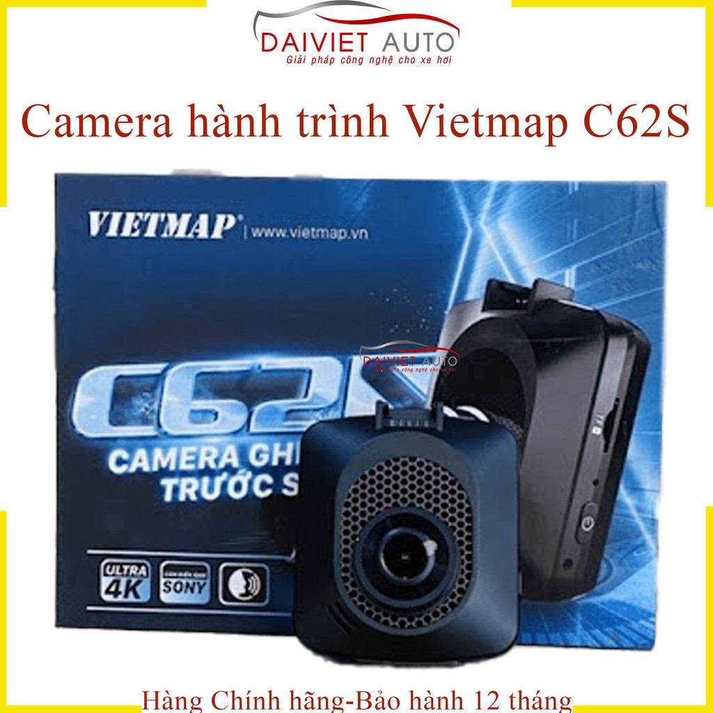 VIETMAP C62S Camera hành trình ghi hình 4K cảnh báo giao thông Chính hãng | Đại Việt Auto