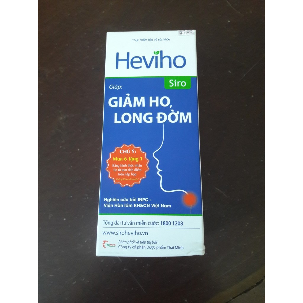 Siro Heviho - Hỗ Trợ Giảm Ho, Đau Rát Họng, Long Đờm