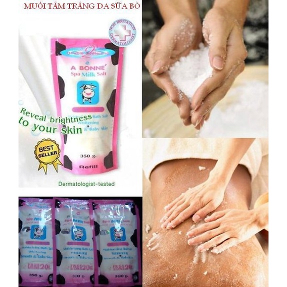 Muối tắm bò tẩy da chết bò Abonne Thái Lan