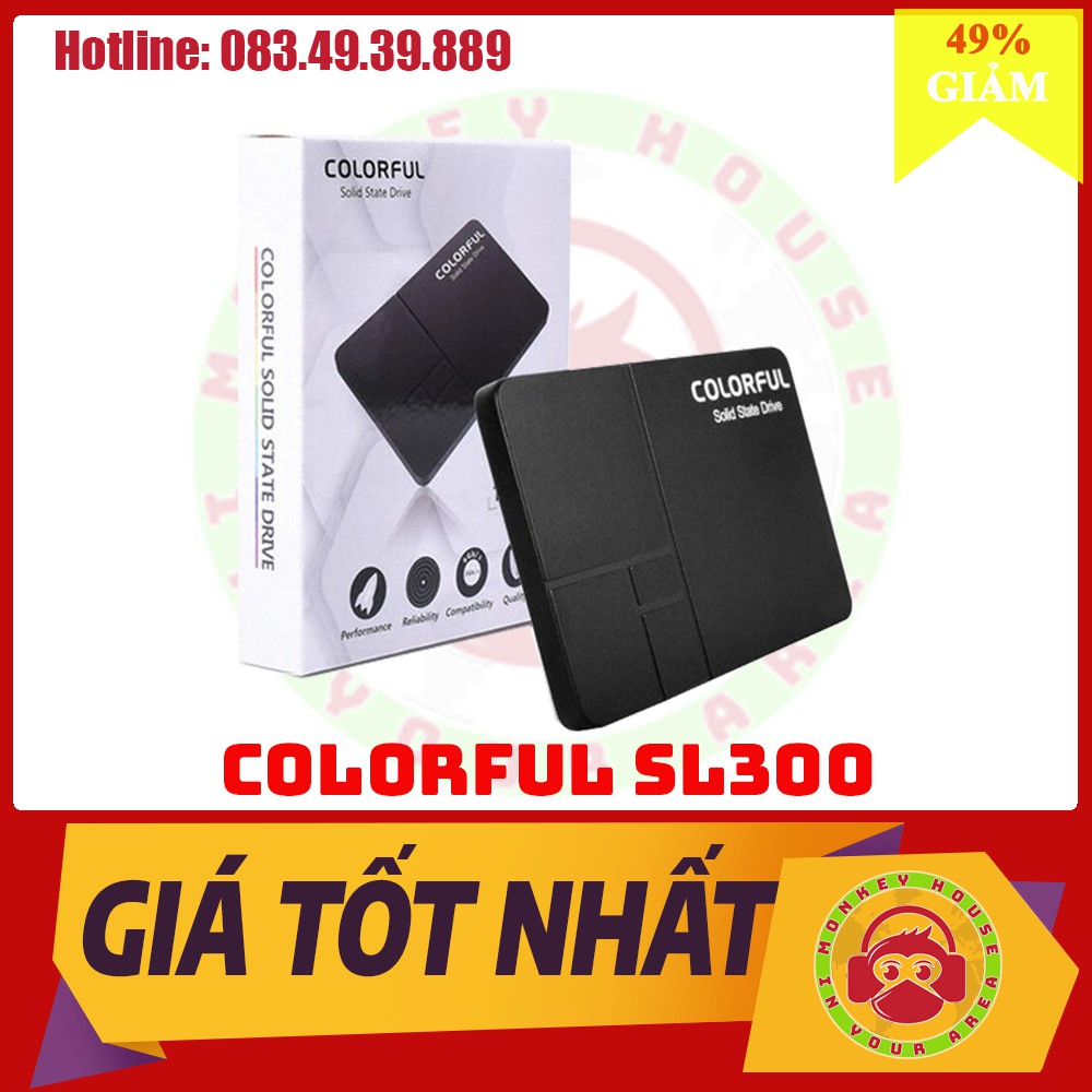 [Giảm 2% nhập "TAPHCLMC6" ] Ổ cứng SSD 160GB Colorful SL300 chính hãng NWH Phân phối