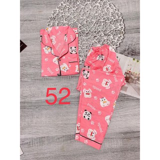 Bộ Đồ Ngủ Nữ Dễ Thương💥Đồ Ngủ Nữ Pijama _ TAY NGẮN _Mặc Nhà Dễ Thương free size 40-60kg