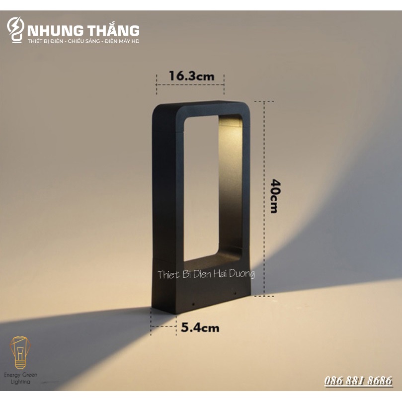 Đèn Trang Trí Sân Vườn DSV-818 Chống Nước - Chiều Cao 40cm - Ánh Sáng Vàng - Sử Dụng Điện
