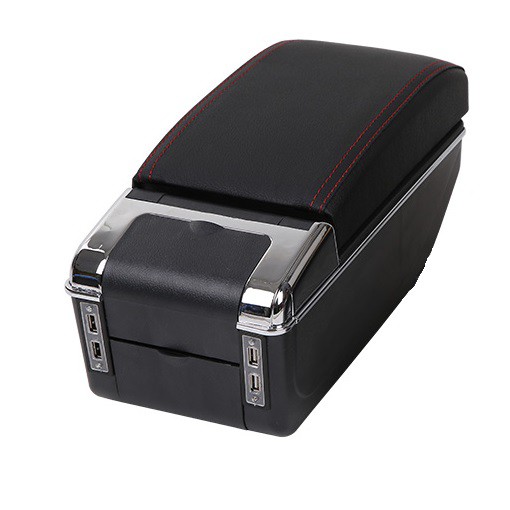 Hộp tỳ tay xe ô tô SUZUKI CELERIO - BỌC DA CAO CẤP - 7 CỔNG USB - NHIỀU MÀU