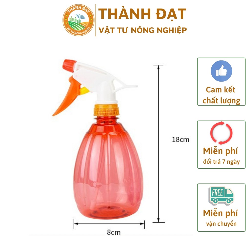 BÌNH XỊT NƯỚC PHUN SƯƠNG TƯỚI CÂY, XỊT KHOÁNG DIỆT KHUẨN, BÌNH XỊT 3 CHẾ ĐỘ, DUNG TÍCH 500 ML