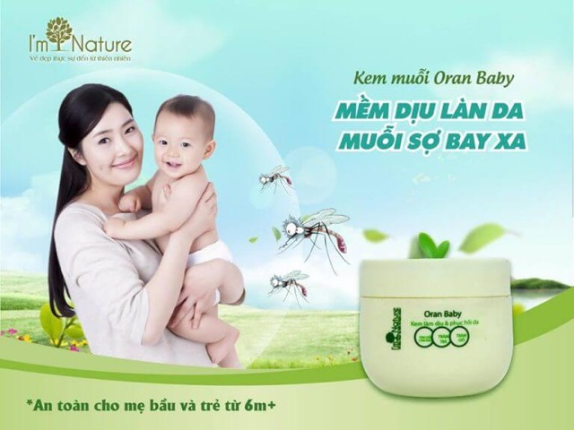 KEM MUỖI ORAN BABY I'M NATURE (Hàng chính hãng).