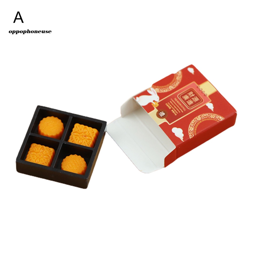 Oppo Mô Hình Bánh Trung Thu Mini Tỉ Lệ 1 / 12 Trang Trí Nhà Búp Bê