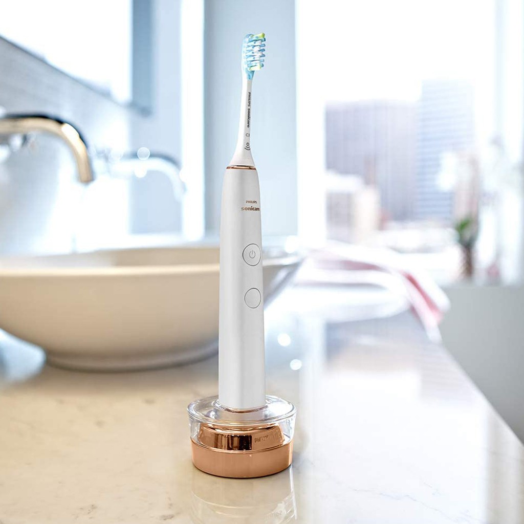 Bộ 2 Bàn Chải Đánh Răng Điện Philips Sonicare DiamondClean 9000 HX9914/57, Làm Sạch Sâu, Loại Bỏ Mảng Bám - Nhập Từ Đức