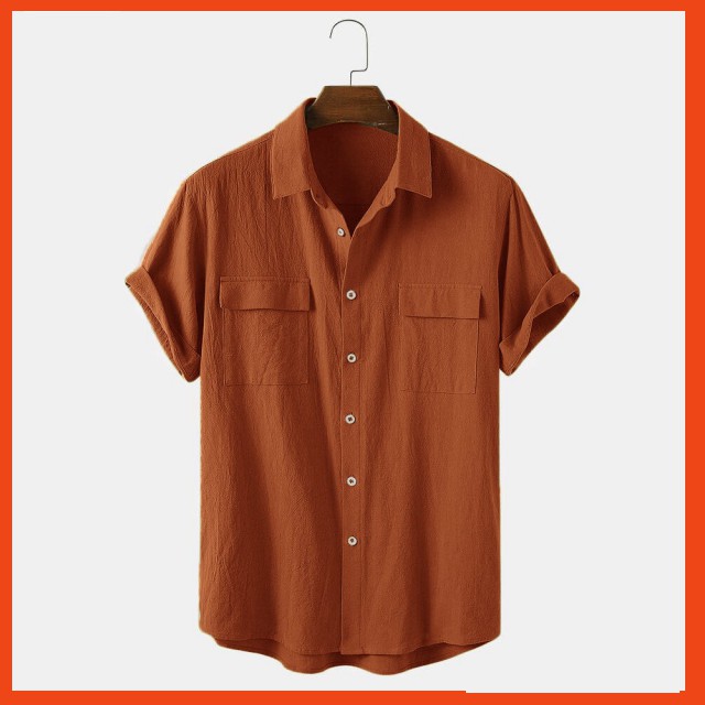 FREESHIP Áo đũi nam [  áo sơ mi ] cổ bẻ lịch lãm, mạnh mẽ cho nam giới, chất đũi mềm mịn mặc mát như không mặc AD5 | BigBuy360 - bigbuy360.vn