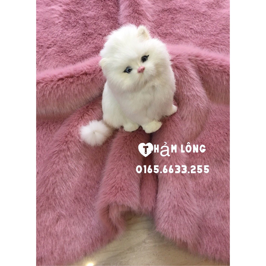 Thảm lông chụp ảnh màu Hồng cute