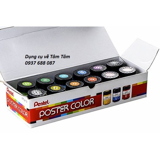 [ TÂM TÂM ]-Màu Poster Pentel 12 màu, #Pentel-