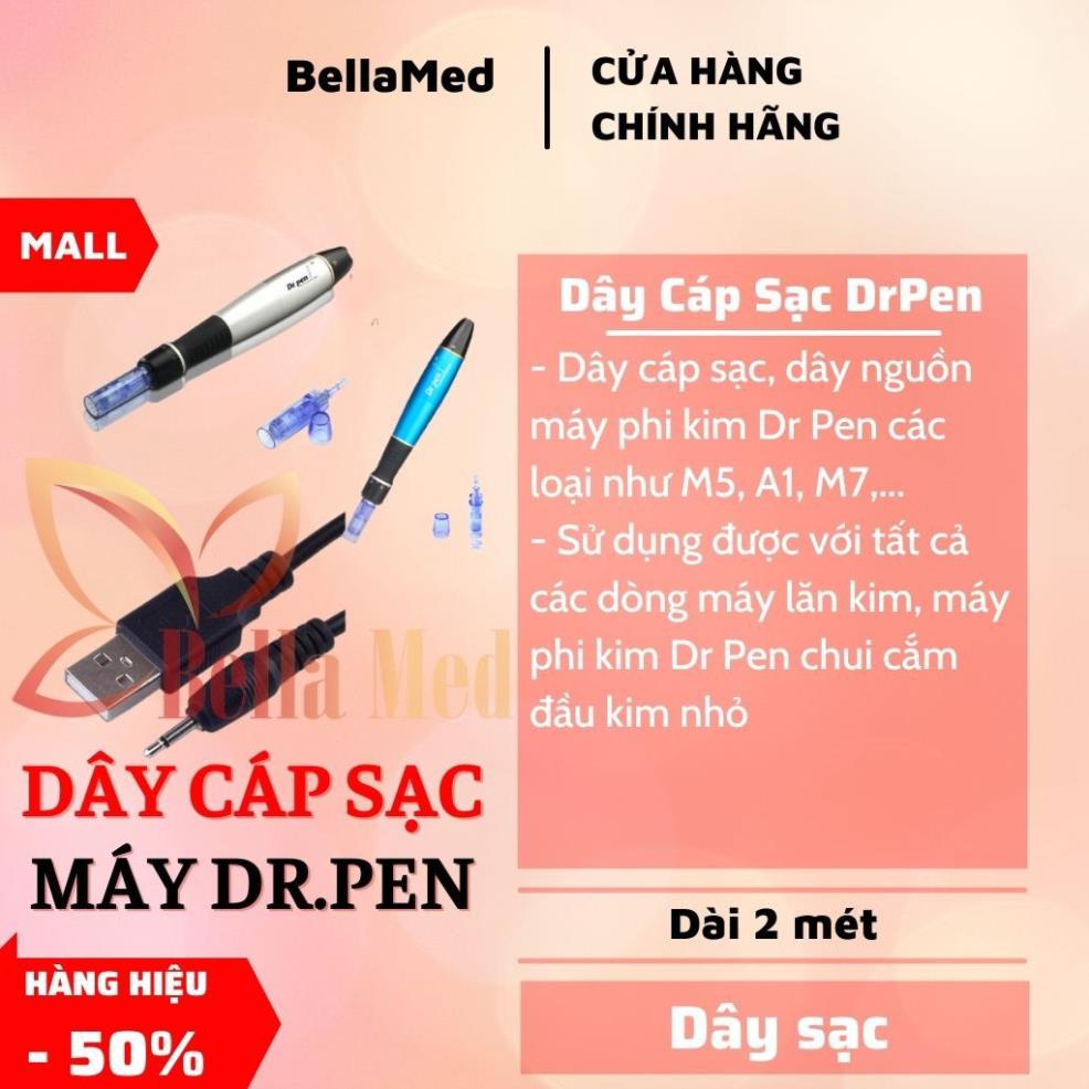 Dây cáp sạc, dây nguồn máy phi kim Dr Pen các loại