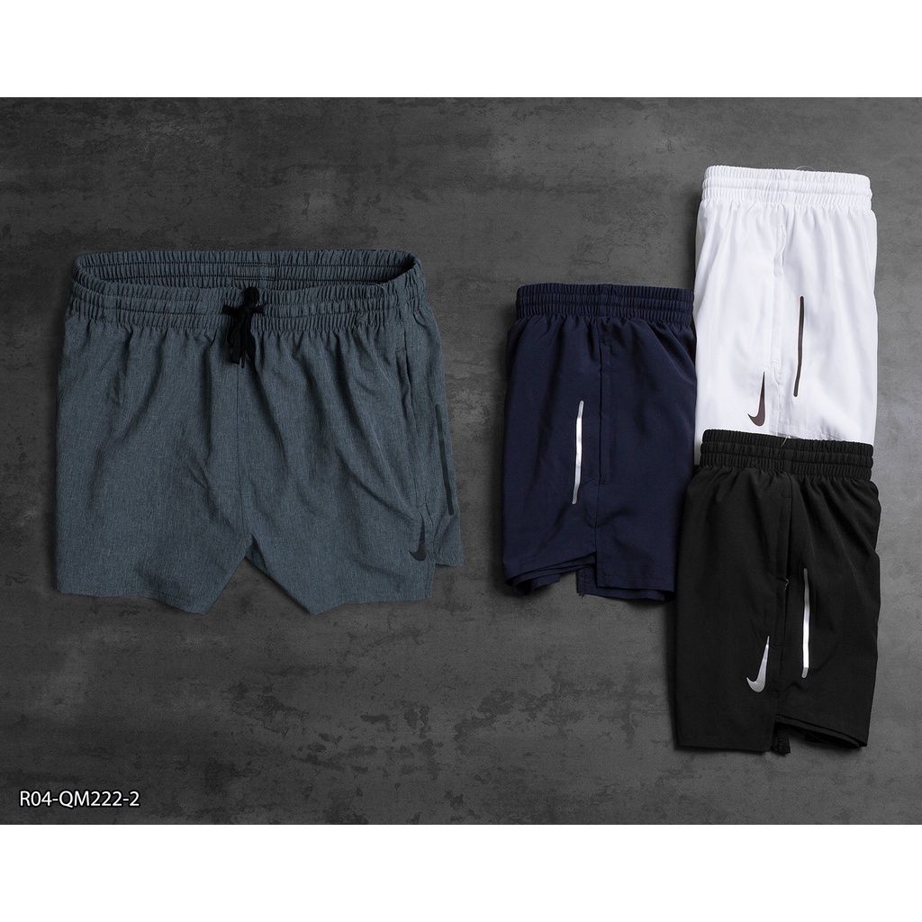 Quần short chạy bộ/quần tập gym 2 lớp chất vải xi giãn cao cấp