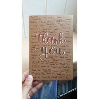Thiệp Thank You, Cảm Ơn Vẽ Tay / Handmade Độc Lạ  2021 (TK-KA62-07)