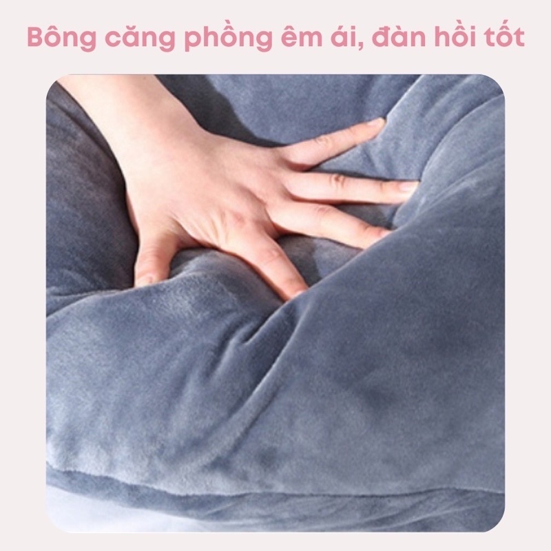 Gối ôm bà bầu Gối ngủ đa năng cho các bà bầu (followshop TẶNG MÓP ĐẦU CHO BÉ PK Tkutrang