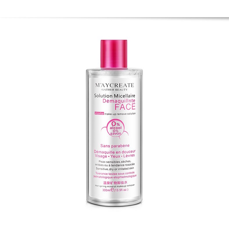 Nước tẩy trang dịu nhẹ M"AYCREATE Solution Micellaire 300ml - Mỹ phẩm nội địa Trung