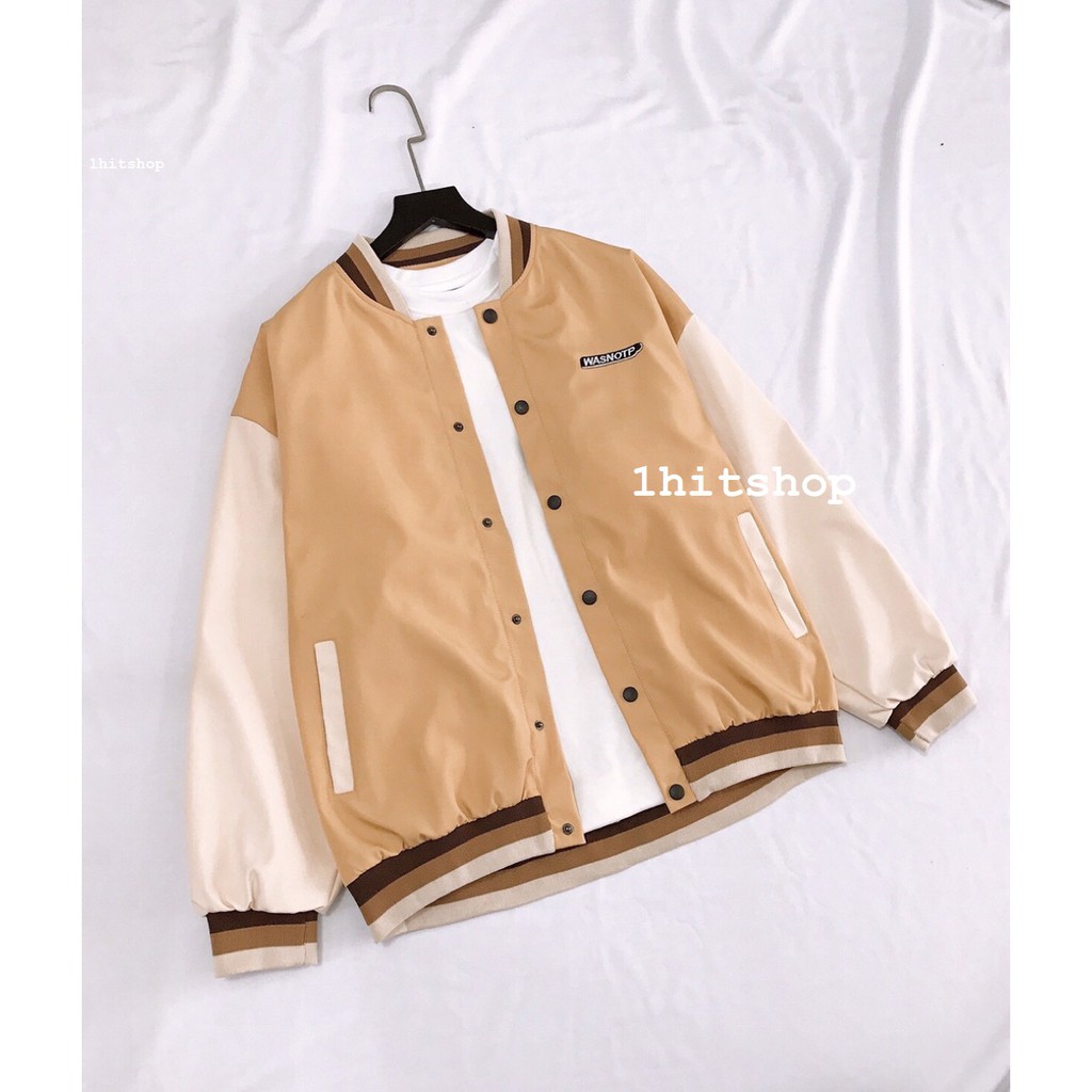 [Mã WASTMAY giảm 15% tối đa 30K đơn 150K] Áo khoác BOMBER WAS 2 Màu Ulzzang Unisex 1hitshop | BigBuy360 - bigbuy360.vn