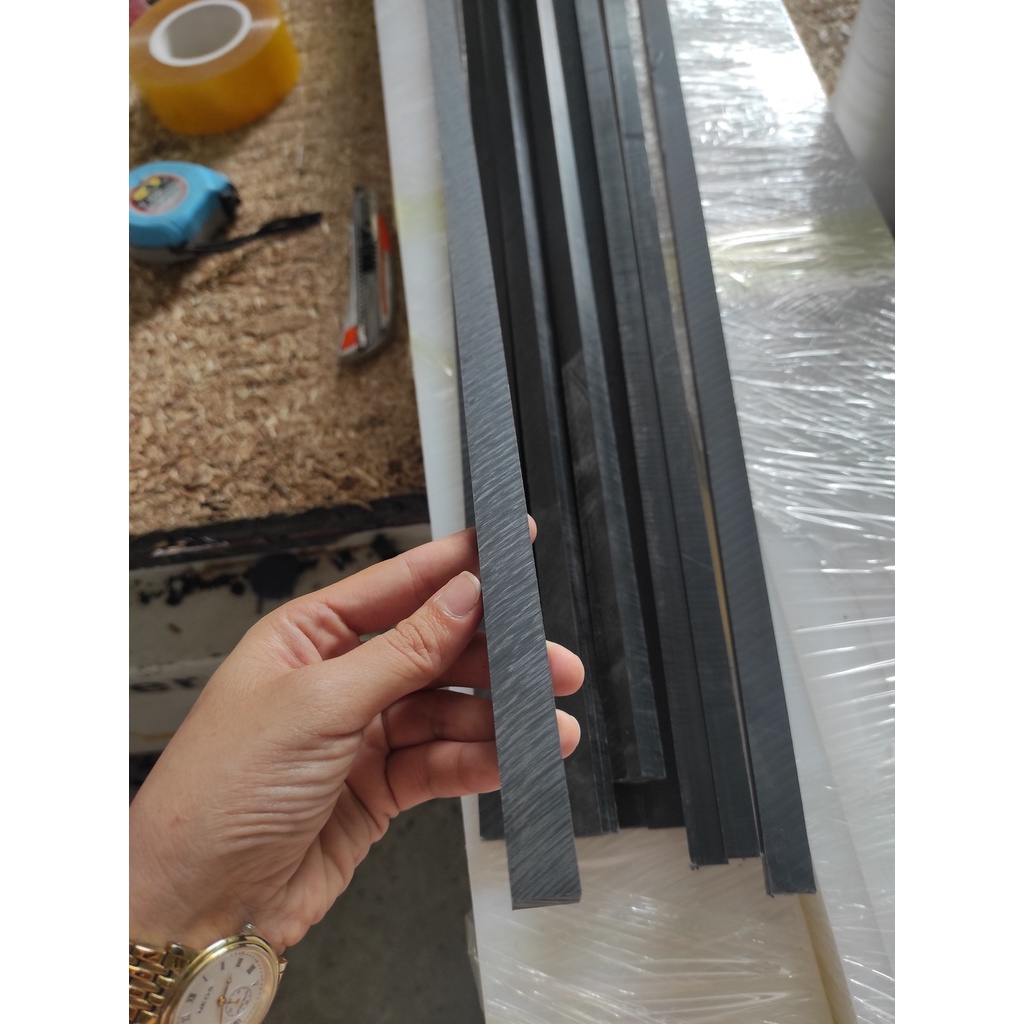 Thanh nhựa UHMWPE dày 10mm, rộng 25mm, dài 500mm