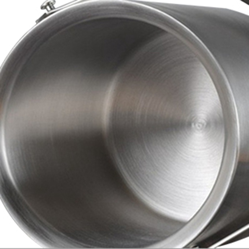 Xô Đựng Đá Giữ Nhiệt 2 Tầng 3L Bằng Thép Không Gỉ Có Tay Cầm Và Nắp Cho Quán Rượu Sâm Panh Ktv