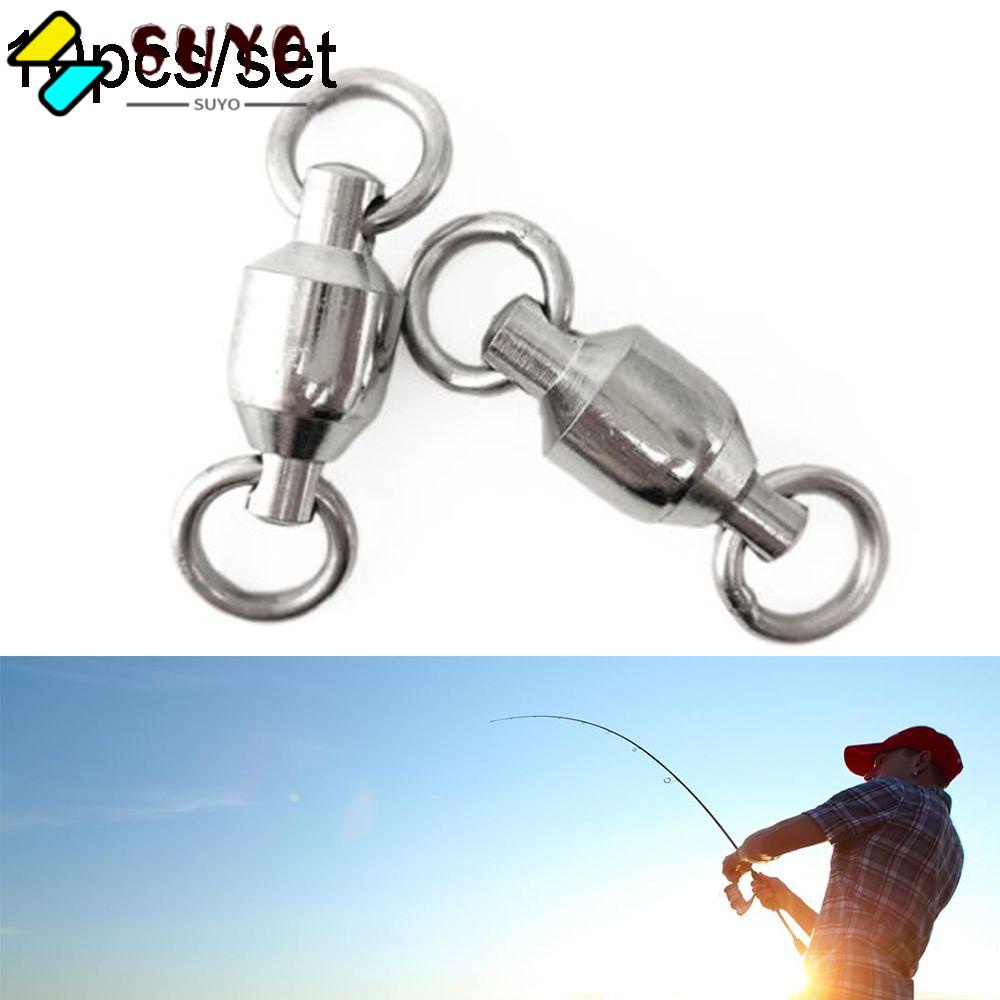 Bộ 10 Khoen Móc Câu Cá Size 0 Bằng Thép Không Gỉ Chắc Chắn Cao Cấp# Đến 10# Vòng Bi Bền Bỉ Chất Lượng Cao