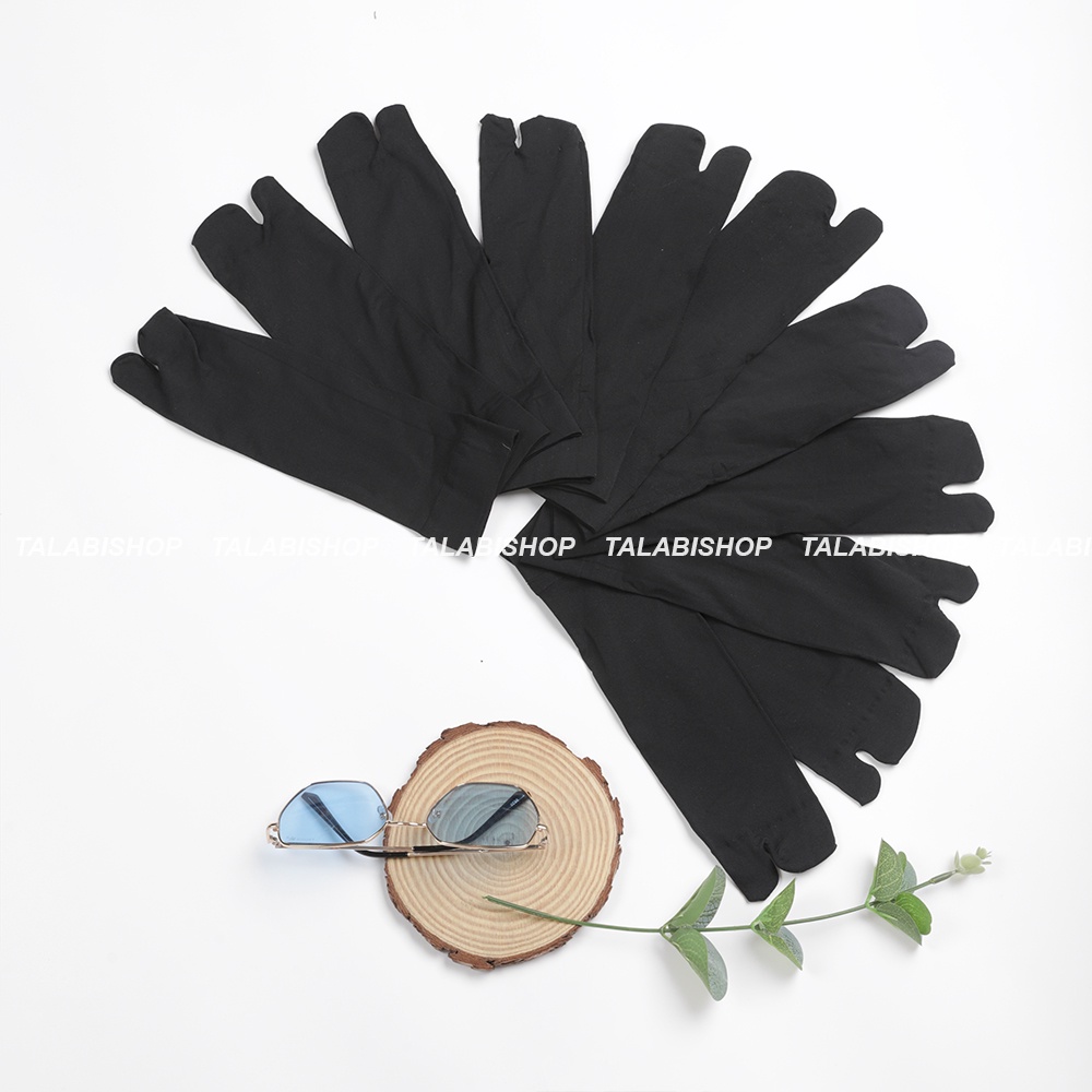 Tất Nữ xỏ ngón chống nắng Màu Da và Đen xỏ ngón Vải cotton dày dặn, mềm mịn cực êm chân Talabishop
