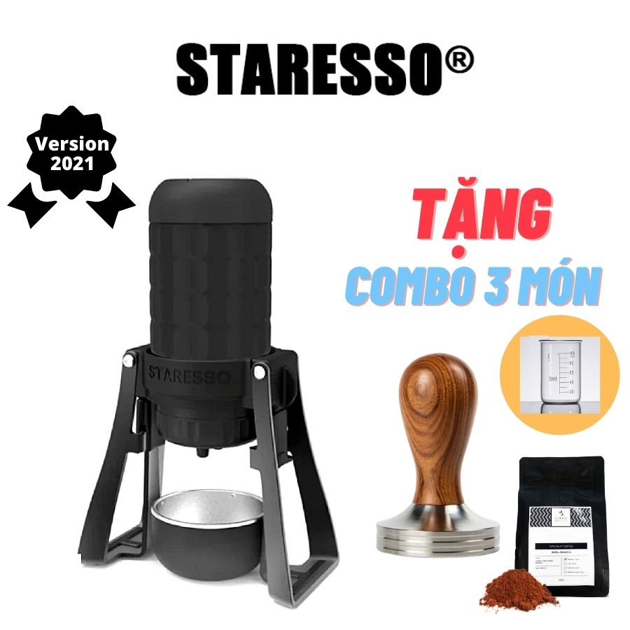 Máy ép pha cà phê mini cầm tay Staresso Mirage Pro du lịch máy pha cafe cầm tay TẶNG LY