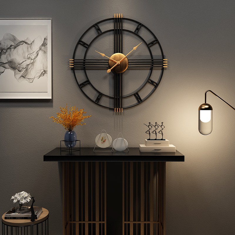 Đồng hồ treo tường trang trí đơn giản độc đáo-Đồng hồ treo tường trang trí 50cm decor nhà đẹp-đồ trang trí
