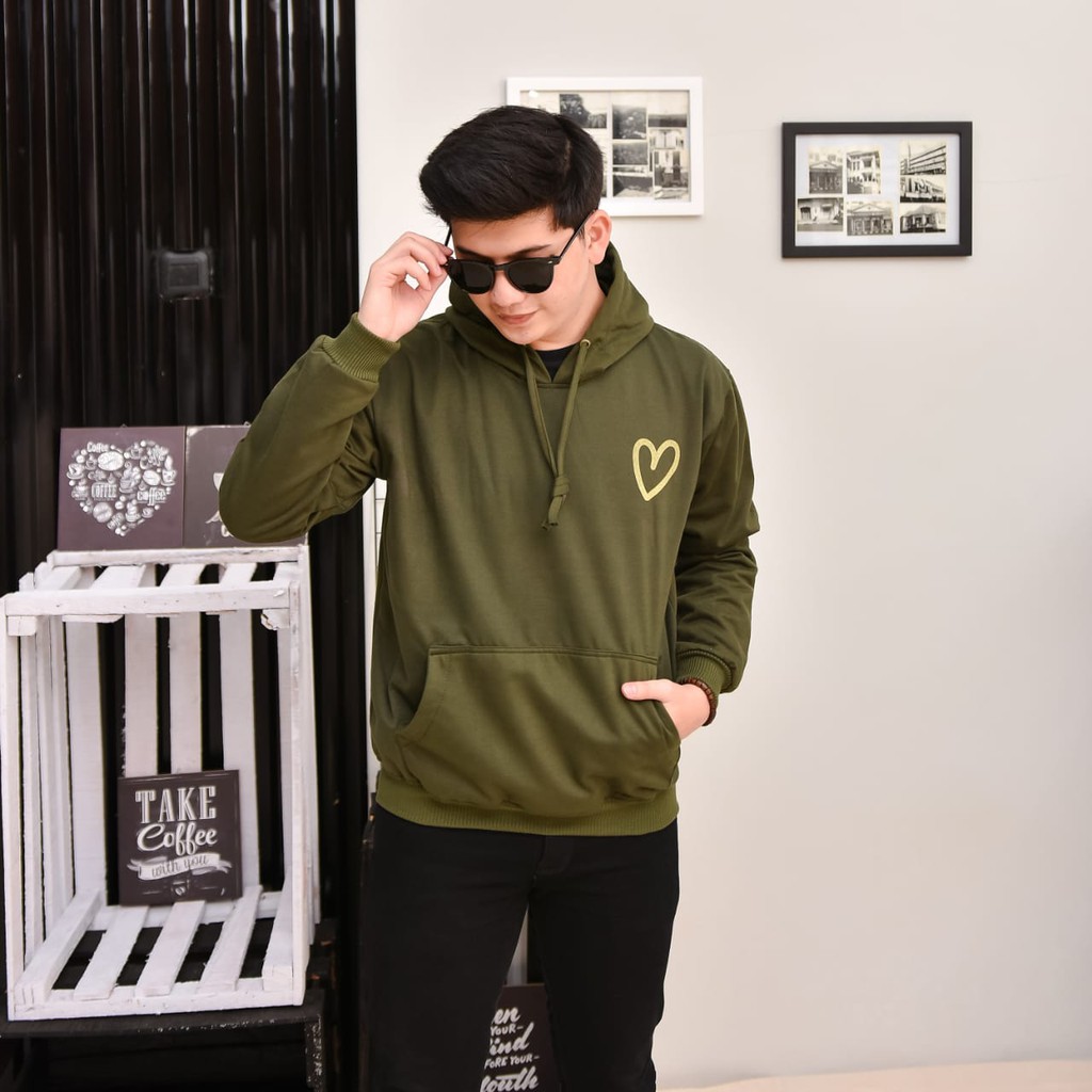 Áo Hoodie Zara In Hình Trái Tim Đơn Giản Thời Trang Cho Nam Nữ