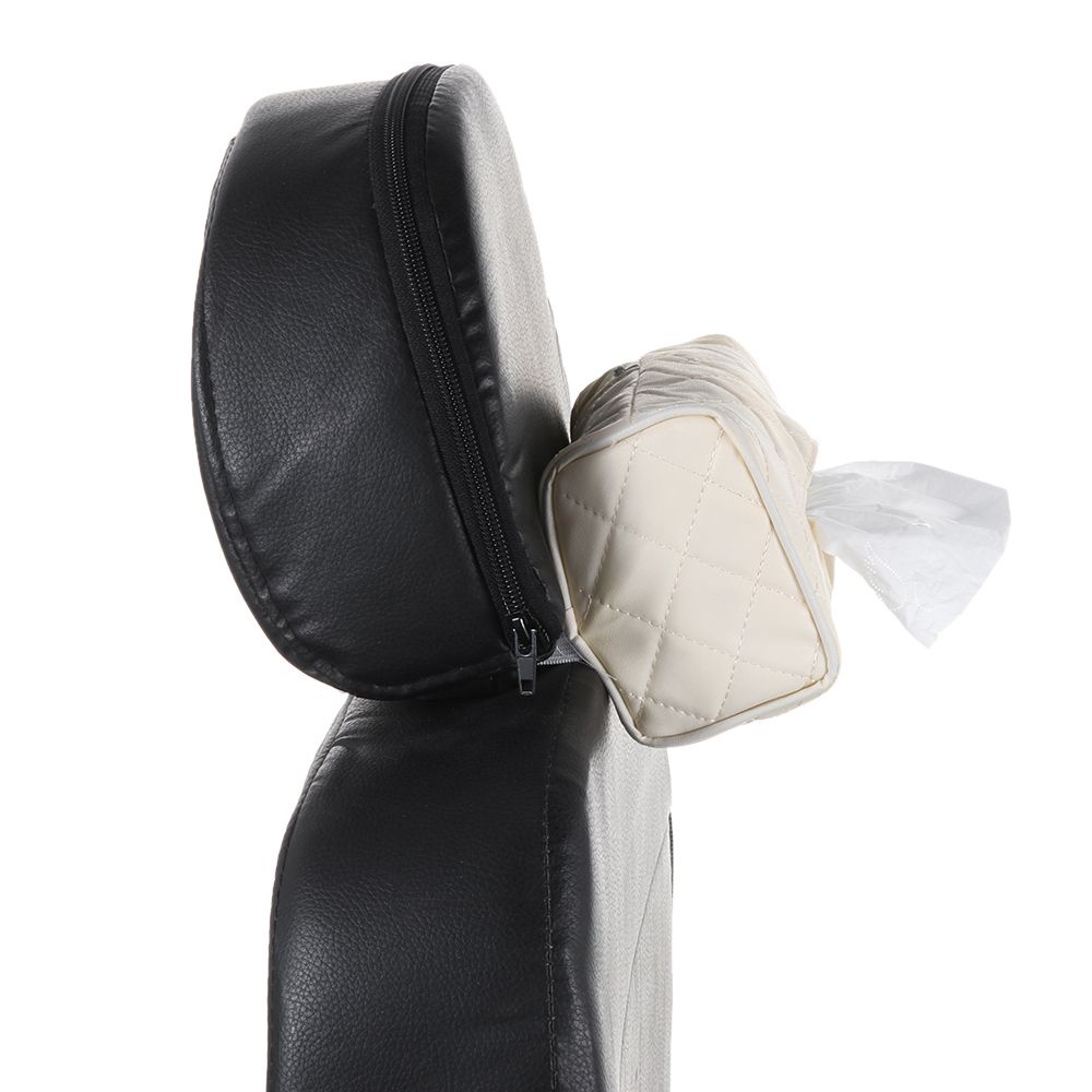 Hộp đựng khăn giấy bằng da tùy chọn màu sắc gắn ghế sau xe hơi