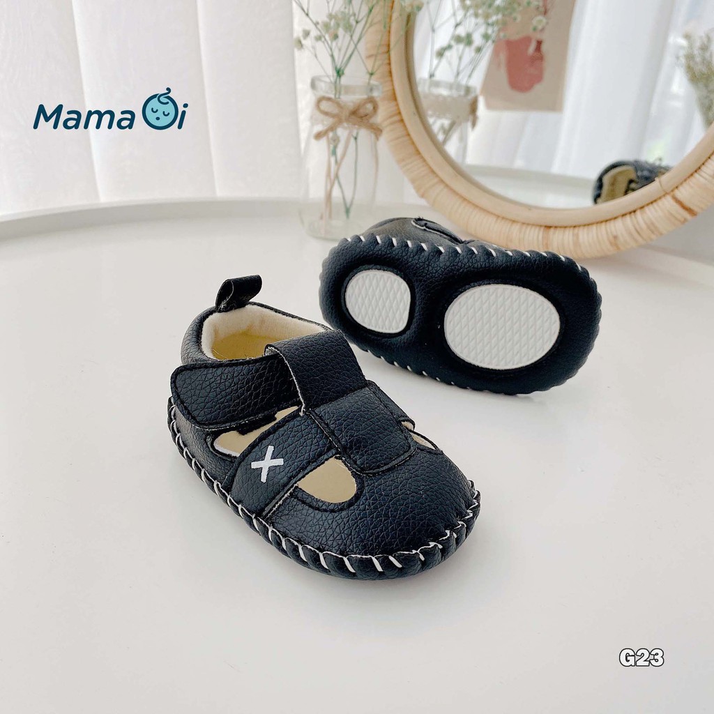 G23 Giày tập đi cho bé dép tập đi sandal da bít mũi bảo vệ chân cho bé tập đi của Mama Ơi - Thời trang cho bé