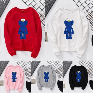 1 Áo Hoodie In Hình Kaws Sesame Street Ngộ Nghĩnh Thời Trang Dành Cho Cặp Đôi