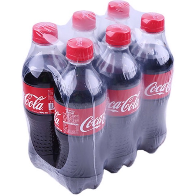 Lốc 6 chai nước ngọt Coca Cola loại 390ml