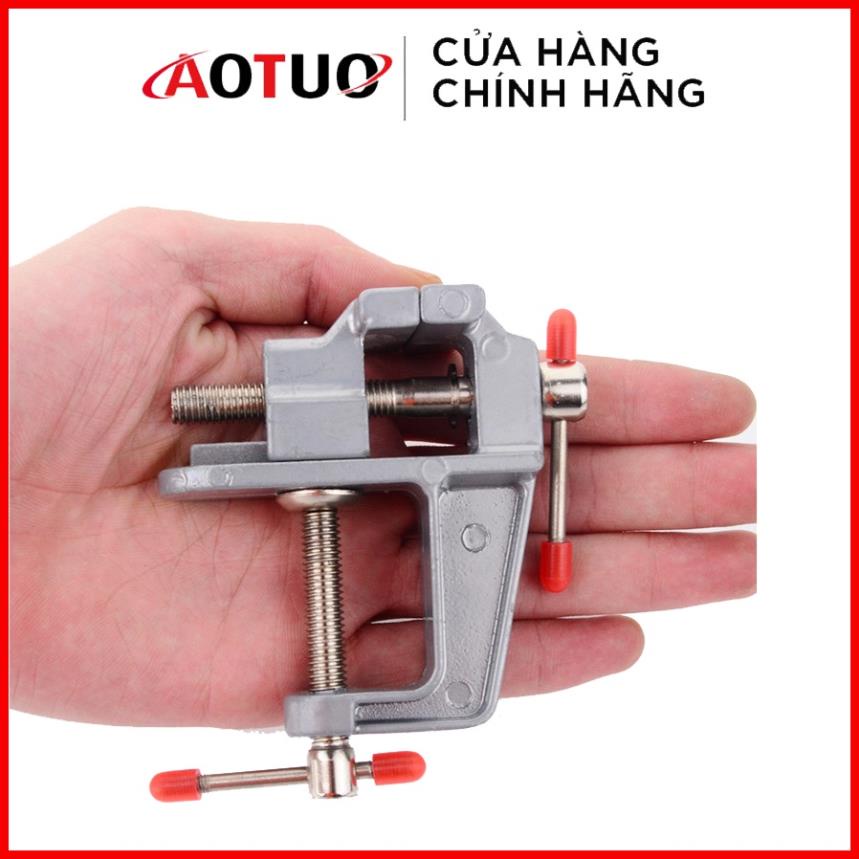 Kẹp Bàn đa năng mini vise DIY hợp kim nhôm AOTUO